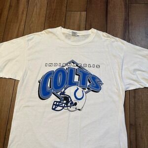 Vintage Indianapolis Colts NFL T Shirt Men's size XL White Sportswear‎